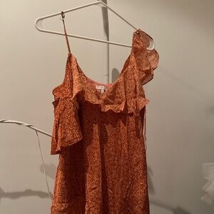 JoiOrange Ruffle Off-Shoulder Dress